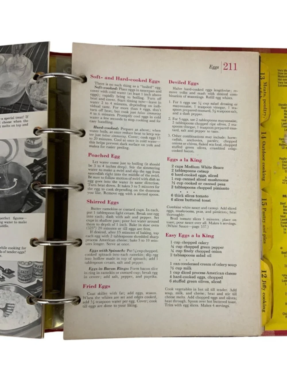 Vintage Better Homes & Gardens New Cook Book Red Plaid Hardcover Binder 1962